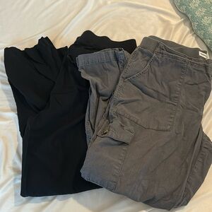 2 pair Sonoma cargo capri pants
